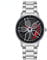 RWXCOW Auto Rad Felgen Nabenuhr - Hohl wasserdicht Sport Uhr für Herren Geschenke Armbanduhren, wasserdichte Edelstahl Armbanduhr, wasserdichte Edelstahl Armbanduhr.Stahlband(Silber-)