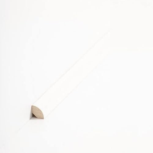 Südbrock | Battiscopa 14.19 | Bianco | 14 x 14 x 2000 mm | innescato | battiscopa in legno massello | battiscopa | design elegante | 10 metri