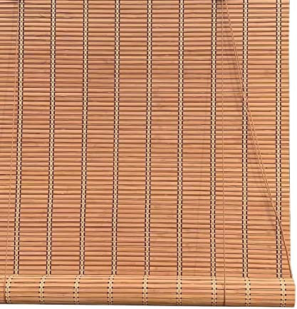 JYFZYTLL Bambus Rollo Rollos Jalousine Seitenzugrollo, Natur Bambusrollo, Sonnenschutz, 50-150cm Breit, Sichtschutz Raffrollos Für Fenster/Türen, Innen/Außen/Garten Rollos,mit Zubehör