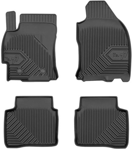MOTOS Gummimatten Auto Fussmatte passend für Ford Mondeo III 2000-2007 Verbessern Sie Ihren Reisekomfort mit Antirutschmatte Auto No.77 - Allwetter fußmatten Auto, Schutz vor Verschmutzung