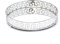 25cm Mirror Glass Candle Plate Stand | Silver Metal Round Mirror Glass Display Candle Plate | Mirrored Candle Tray Vanity Perfume Tray