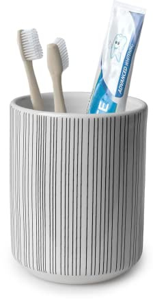 Blue Canyon Turin Tumbler, Polyresin Toothbrush Tumbler, Bathroom Glass, Cup for Bathroom Tumbler, Mouthwash Cups Reusable, Toothbrush Cup Holder for Bathroom, Small Makeup Brush Holder Portable