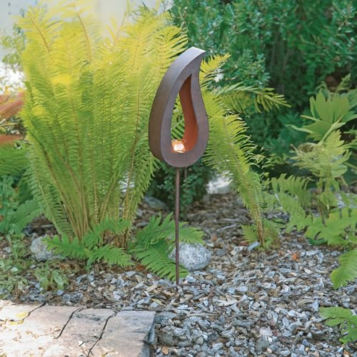 Gartendeko Teelichthalter Windlicht Tropfen Frühling Balkon Terrasse