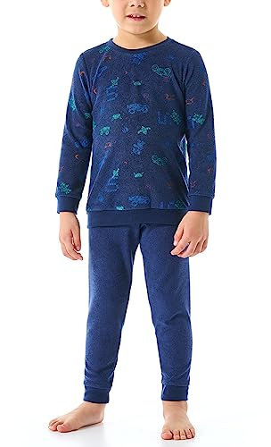Schiesser Jungen Schlafanzug Set Pyjama warme Qualitäten Frottee - Fleece - Interlock - Größe 92 bis 140