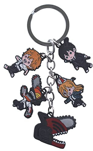 Amasukami Anime Character Denji keyring Makima keyring Pochita keyring Power keyring Hayakawa Aki keyring