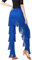 AIEOE Latin Hose für Frauen mit Quaste für Profi Erwachsene Fransen Rumba Tango Größe XL Blau