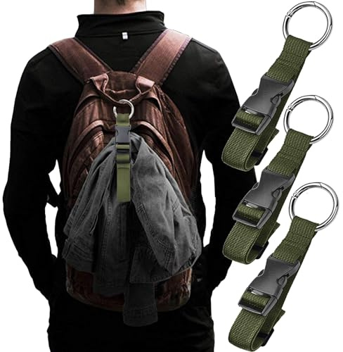 Haojiaho 3 Stück Add-a-Bag-Gepäckgurte, Jackenhalter, Machen Sie Ihre Hände frei, verstellbare Koffer-Gurtgurte, Reisezubehör zum Verbinden von Gepäck oder Rucksack