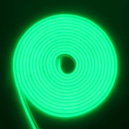 RGB Neon Ruban LED, 220V 288 LEDs/M, Etanche ip65 COB Flexible Étanche Découpable Silicone Bandeau Lumineuse Led pour Intérieur/Extérieur DIY Décoration