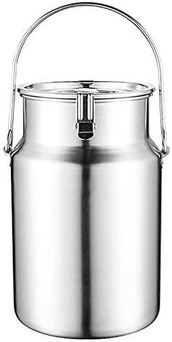 Pichet fourre-tout en acier inoxydable 304, seau à lait, pot alimentaire avec couvercle scellé pour le stockage des liquides, conteneurs de Transport/3L