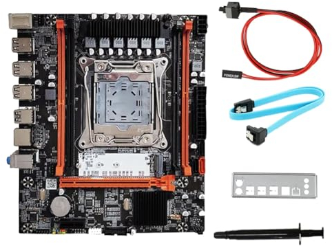 Rordigo Placa Base de Escritorio X99H+Grasa TéRmica LGA2011-V3 B85 Chip DDR3X4 ECC Ranura M.2 NVME PCI-E 3.0 X16 SATA3.0
