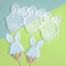 mostsom Lot de 2 moules à sucettes en silicone en forme de lapin, chocolat, bonbons, fromage, gâteaux, outils de décoration (G _ lapin carotte)