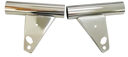 BestPrice Scheinwerfer Halterungs-Satz chrom kompatibel mit Zündapp 529/530