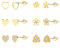 Kleine Gold Ohrringe Set für Damen, 6 Paar Kleine Zirkonia Ohrstecker 14 Karat Gold Niedlich Herz Ohrringe Kleine Ohrstecker Kleine Blumen Ohrstecker Ohrringe Packung für Damen Mädchen