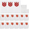 Gudotra Lot de 15 Sac Aspirateur pour Miele FJM Série Complete C1 Compact C1 Compact C2 S2 S3 S4 S5 S6 S7 FJM Série Sac à Poussière pour Miele 3D Efficiency avec 2 Filtres en Microfibre (Rouge)