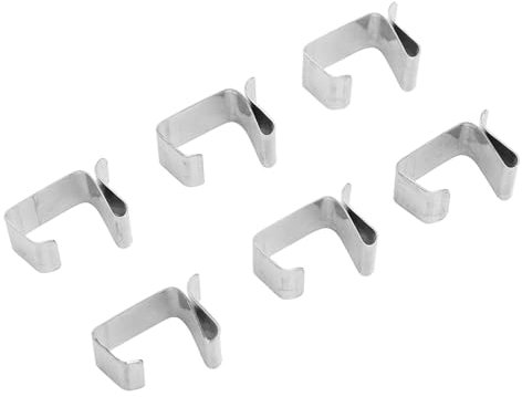 aqxreight 50 Stück Metall-Weihnachtslichter-Dachrinnenhaken, Edelstahl-Weihnachtslichter-Dachrinnenaufhänger für Eissäulenlampen, LED-Lichterketten, Dekorative Außenleuchten (Groß)