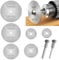 8Pcs Mini Circular Rotary Saw Blades,High-Speed Steel Saw Blades with Mandrel,Drill Wood Cutting Discs Set for Plastic Metal Rotary Cutting Tools