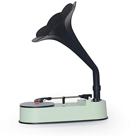 JFNHUTL Grammofono, Giradischi retrò con Altoparlante a Tromba per Dischi da 33/45 Giri, Mini grammofono Che Supporta la Riproduzione Bluetooth, Arancione