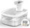 Jewyow 2.5L Cat Water Fountain, 2200mAh Wireless Cat Water Fountain for Drinking, Silent Battery Operated Drinking Fountain with Motion Sensor, Transparent Water Tank, Easy to Clean, 3 Filters