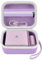 Fall für Memoking T02/ für Phomemo M02/ T02/ M02S/ M02 Pro/ Q30S/ M02X Etikettendrucker. Mini-Drucker-Speicherhalter für Aufkleberdrucker, Thermopapier, USB-Kabel (nur Box) - Lila