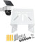 Corner Mount Bracket Compatible with Eufy SoloCam S340/SoloCam E30, Metal Exterior Outside Wall Corner Mount for PTZ Camera, Angle Mount Camera Holder for CCTV Surveillance Camera Indoor Outdoor