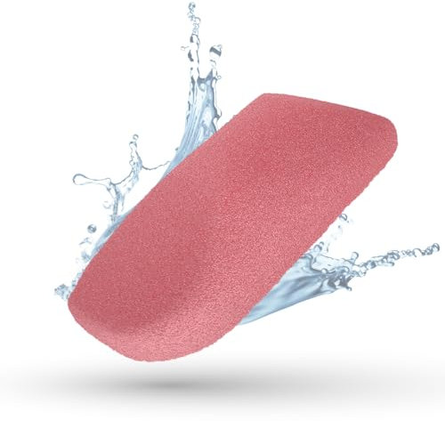 LaRosa PUMICE SPA Eleganter Peelingschwamm – Rosa mit Schlankem Design