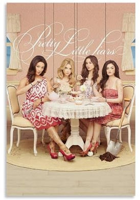 YRAEYWAER Pretty Little Liars Poster, ästhetische Dekoration, Wohnzimmer, modernes Familienschlafzimmer, Schlafzimmer, Wohnzimmer, Wandkunst, Dekoration, Poster, 30 x 45 cm, ungerahmt, 5 Stück