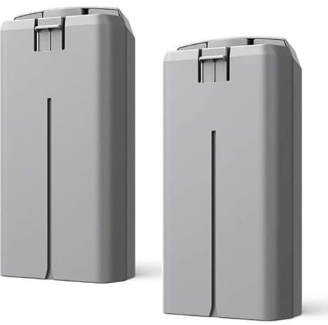 Aokicase For DJI Mini 4K Battery, 2400 mAh / 7.7 V Battery Life of 20 Minutes, High Capacitive Intelligent Flight Replacement Battery, for DJI Mini 4K Series Drone (Grey), Pack of 2