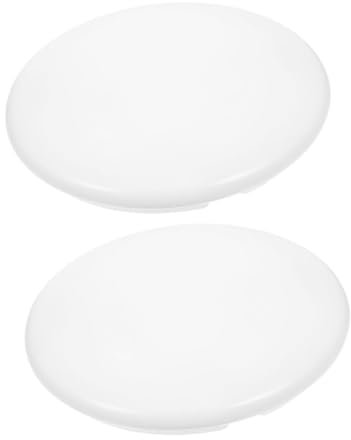 Veemoon 2piezas Pantallas De Luz De Techo Redondas Cubiertas Para Fijaciones De Techo Led Instalación Rápida Y Sencilla Material Para Dormitorios Balcones Cocinas Y Baños