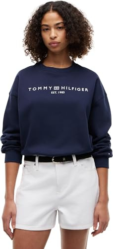 Tommy Hilfiger Damen Corp Logo Mdrn Swtsrt Ww0ww47831 Pullover-Sweatshirt (1er Pack)