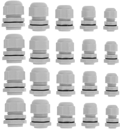 Veemoon 25pcs Adjustable Cable Gland Connector for Electrical Cable Glands Protective Cover