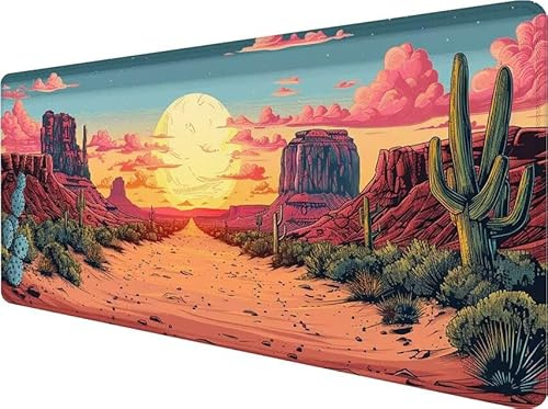 Grand Tapis de Souris Gamer Couleur Tapis Souris XXL 900x400x3mm, Gaming sous Main Bureau DéSert Mouse Pad, Améliore la Précision et Rapidité, Base Antidérapante Mousepad, Accessoires Gaming 9-1130