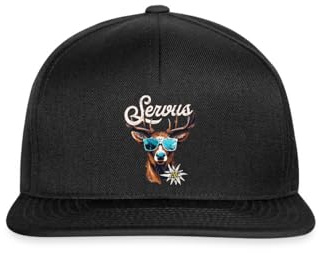 Spreadshirt Servus Hirsch Mit Sonnenbrille Oktoberfest Snapback Cap