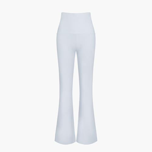 creamy fabrics Cotton Yogahose Damen Flared Leggings – Blickdicht Bootcut Schlaghose, Baumwoll Sport-, Fitness- & Jogginghose, Bootleg Jazzpants für Yoga, Gym & Alltag