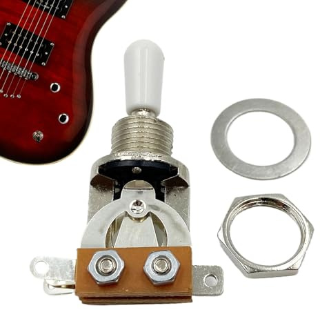 Conmutador selector de palanca 3 posiciones para guitarra Posición de 3 | Selector de Pastillas para Guitarra Eléctrica Para adultos, principiantes, aficionados