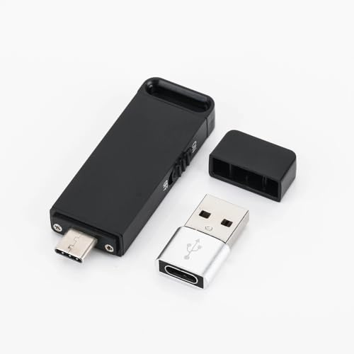 Registratore Audio Digitale Micro con 32 GB di Memoria Interna – Chiavetta USB Micro Registratore Vocale Professionale con Riduzione del Rumore, Batteria 25 Ore, USB Type-C