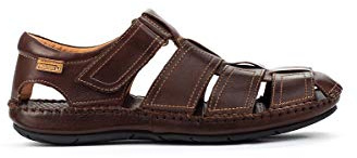 Pikolinos Tarifa Sandalias Hombre | en Cuero | Cierre Adherente | Talla EU 39-47 en color Marrón