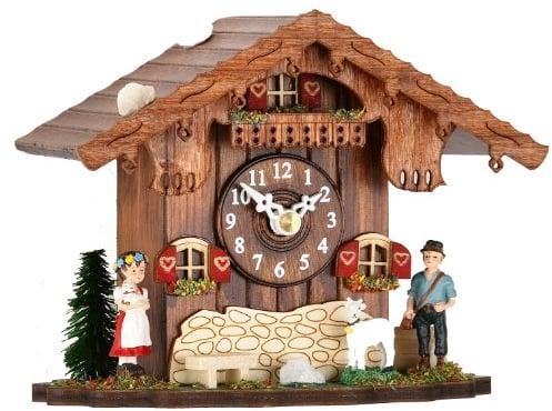 Trenkle Wanduhr mit Quarzuhrwerk und Kuckucksingen TU 084 Q