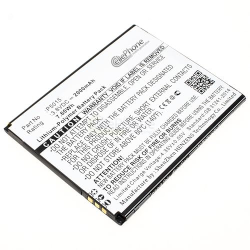 cellePhone Batterie Li-Polymer Compatible avec Logicom L-ITE 502 (Remplacement pour P5015(1ICP4/58/74))