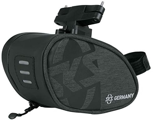SKS GERMANY TRAVELLER CLICK 800 Fahrradtasche für Trekking- und Cityräder, Fahrradzubehör (Tasche aus wasserabweisendem Gewebe, praktische Innentaschen, Klickverschluss & Easy-Zip, Volumen: 0,8 l)