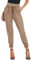 GRACE KARIN Damen Hose Hohe Taille Schleife Gürtel Hose Elegant Hose Casual Bleistifthose S CL010903-13