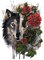 SUIFENG Aufkleber 12.7 cm X 17.2 cm Aquarell Wolf Schädel Aufkleber PVC Motorrad Auto Aufkleber