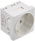 Delock Easy 45 Schutzkontakt-Steckdose 45°-Anordnung erweiterbar 45 x 45 mm