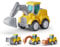 CARLORBO Auto Spielzeug Traktor Bagger Kinder 2 Jahre - Baufahrzeuge kinderspielzeug ab 18 Monate 3 Jahre Drücken und Losfahren Sandspielzeug Geschenk für Junge Mädchen (4 pcs)