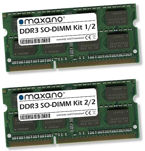 Maxano 16GB Kit 2X 8GB RAM kompatibel mit Samsung RC530, RC730 (PC3-10600 SO-DIMM Arbeitsspeicher)