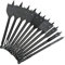 11Pcs Carbon Steel Hex Shank Flat Drill Bits Hard Spade Drill Head for Wood Working