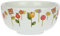 THUN, Ciotola in Porcellana Decorata a Mano con Motivi Floreali, Versione Maxi, Linea Happy Country, 25 cm