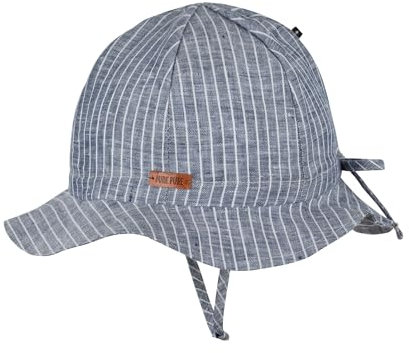 Pure Pure Mädchen Leinen Sonnenhut marineKopfumfang in cm: 47