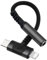 AXFEE Kopfhöreradapter 2-in-1, Adapter USB C Auf Klinke und Light-ning auf 3,5mm Klinkenstecker, Klinke Kopfhörer Adapter für Typ-C Geräte, i-Products, i-Phone, Samsung Galaxy, Huawei (Schwarz)