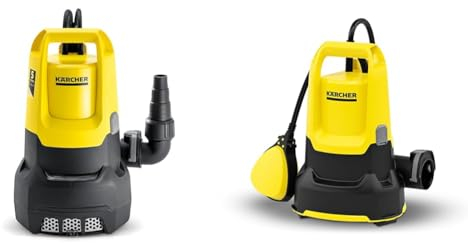 Kärcher SP 22.000 Dirt Schmutzwasser-Tauchpumpe, Fördermenge & SP 9.000 Flat flachsaugende Tauchpumpe