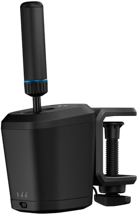 Logitech G RS Shifter and Handbrake con cambio fácil de modo, empuñadura ajustable en altura y mordaza de mesa, para volantes de las series G y PRO, PS, Xbox y unidades de carreras de PC - Negro
